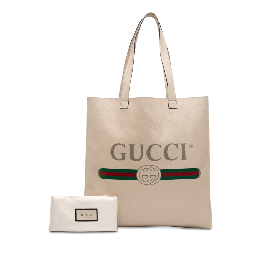 Pre-Loved Gucci Leather Logo Tote - Picture 7 of 7